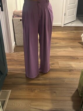 Forever 21 high-waisted purple pants